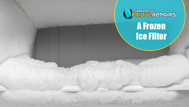 frozen-ice-filter - Commercial Fridge Repairs