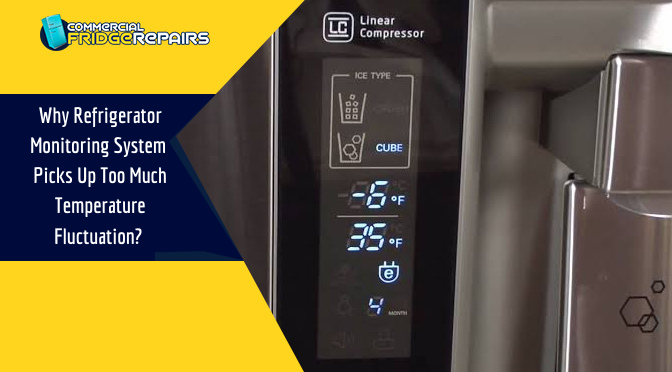 How do you monitor industrial refrigerator temperature?